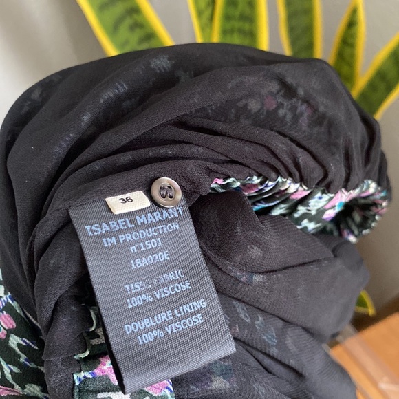 Isabel Marant Etoile Floral Tiered Pleated Multicolor Java Dress 36 - Picture 7 of 12